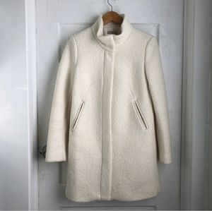 LOFT Winter white stadium jacket